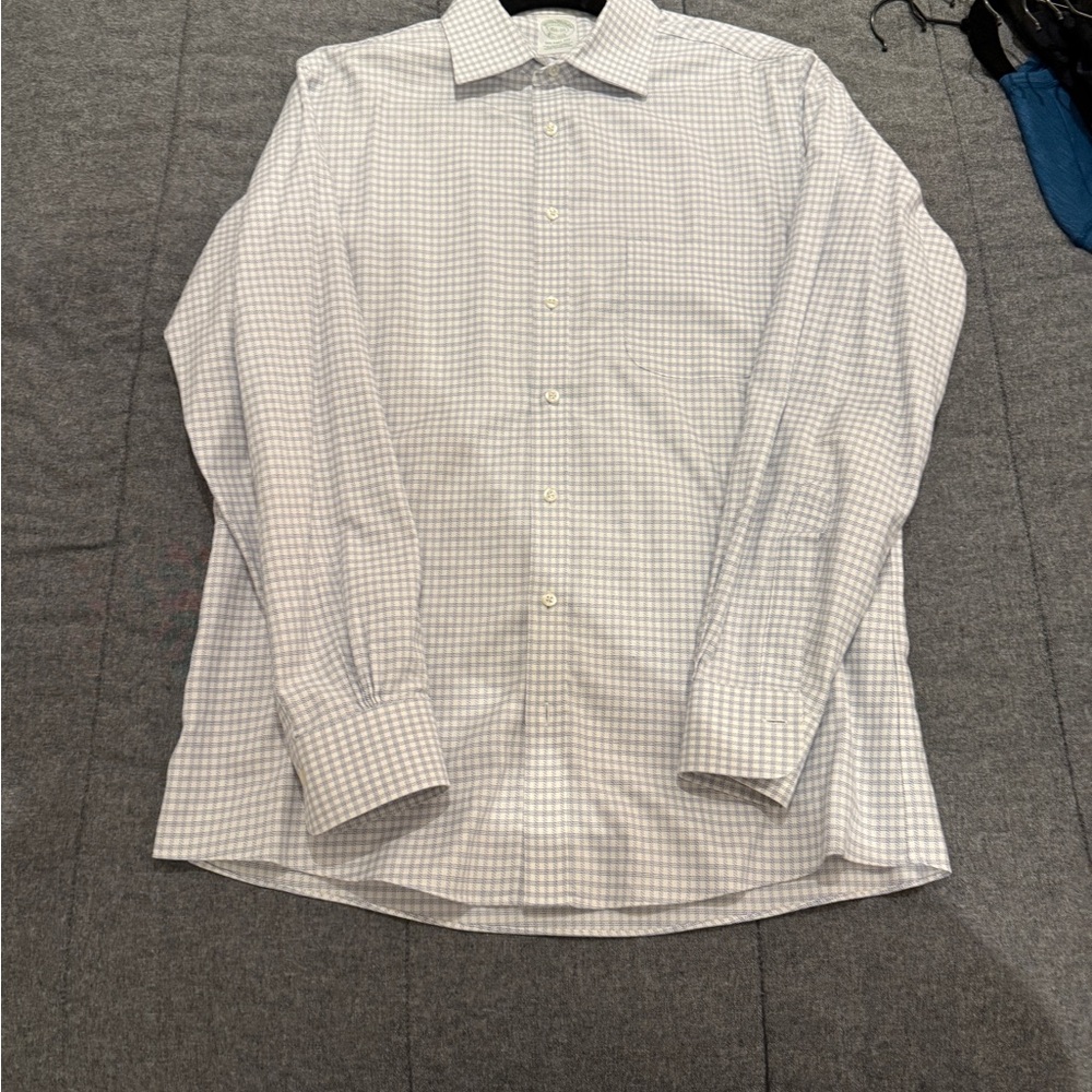 Men's White Checkered Shirt